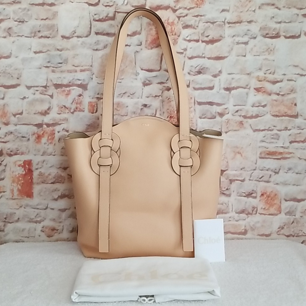 New Chloe Darryl Medium Leather Tote Bag